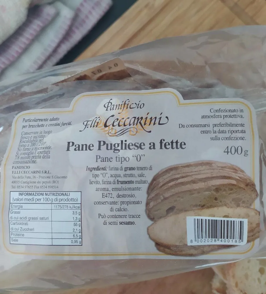 Pane Pugliese a Fette