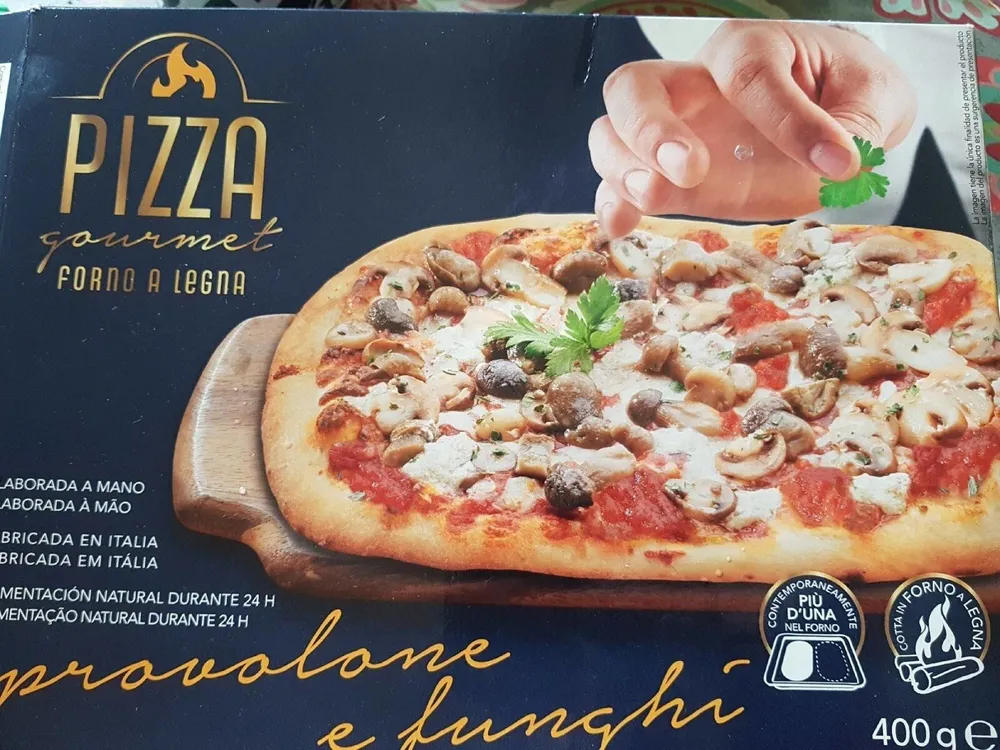 Pizza gourmet provolone e funghi