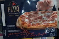 Pizza gourmet forno a legna pancetta e crema al tartufo