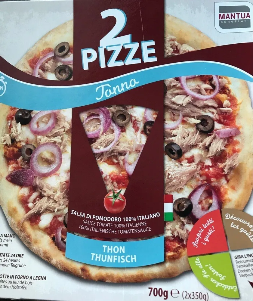 2 pizze tonno