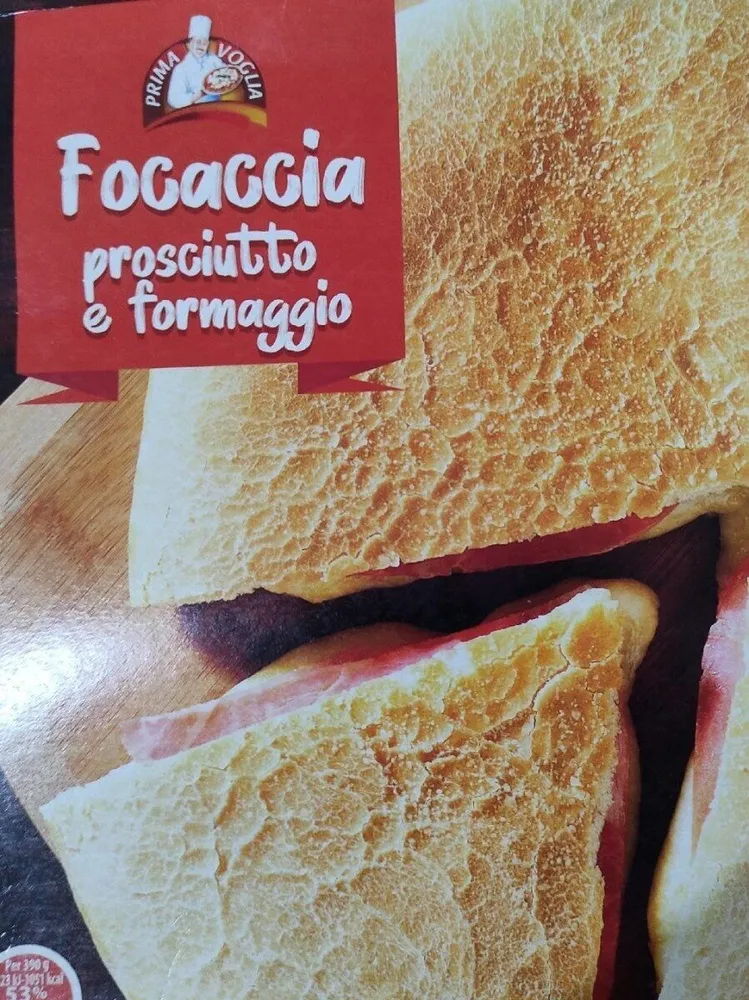 Focaccia prosciutto e formaggio