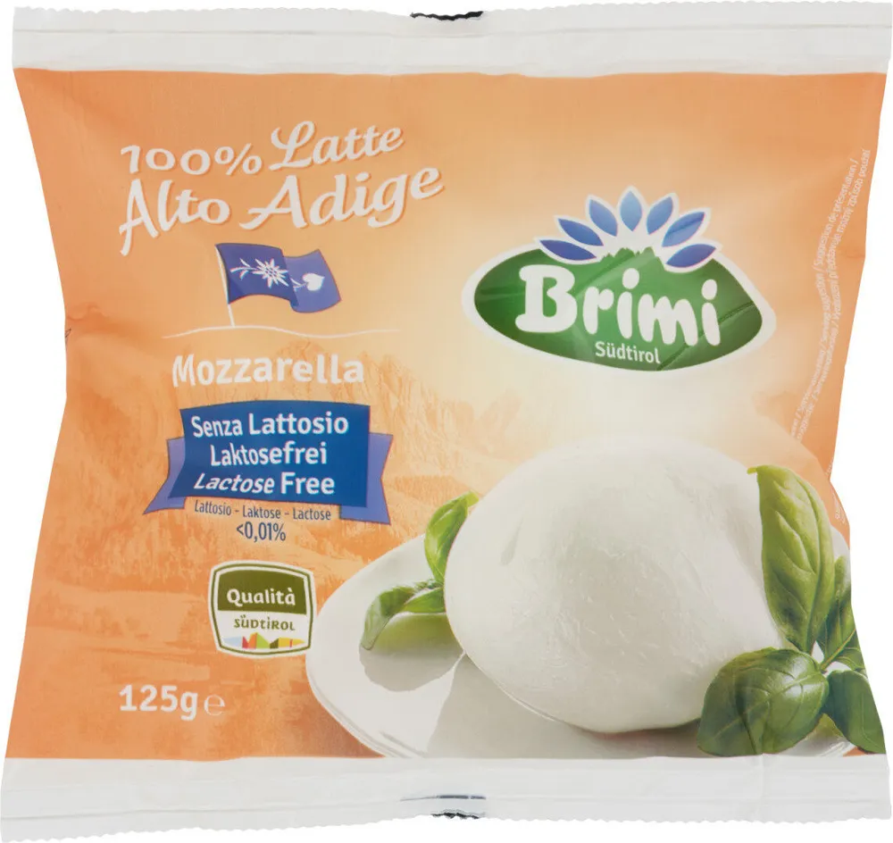 Mozzarella senza lattosio