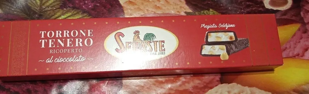 Torrone tenero ricoperto al cioccolato