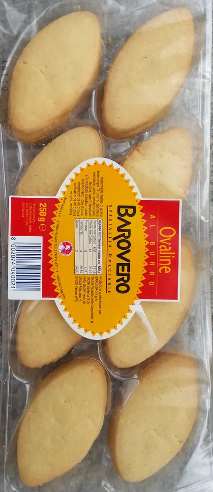 Ovaline al burro Barovero Specialità Dolciarie