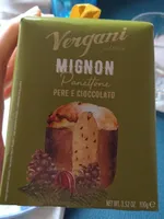 Mignon panettone pere e cioccolato