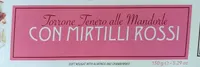 Torrone con mirtilli rossi