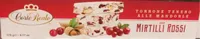 Torrone con mirtilli rossi