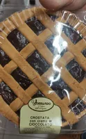 Crostata con crema al cioccolato