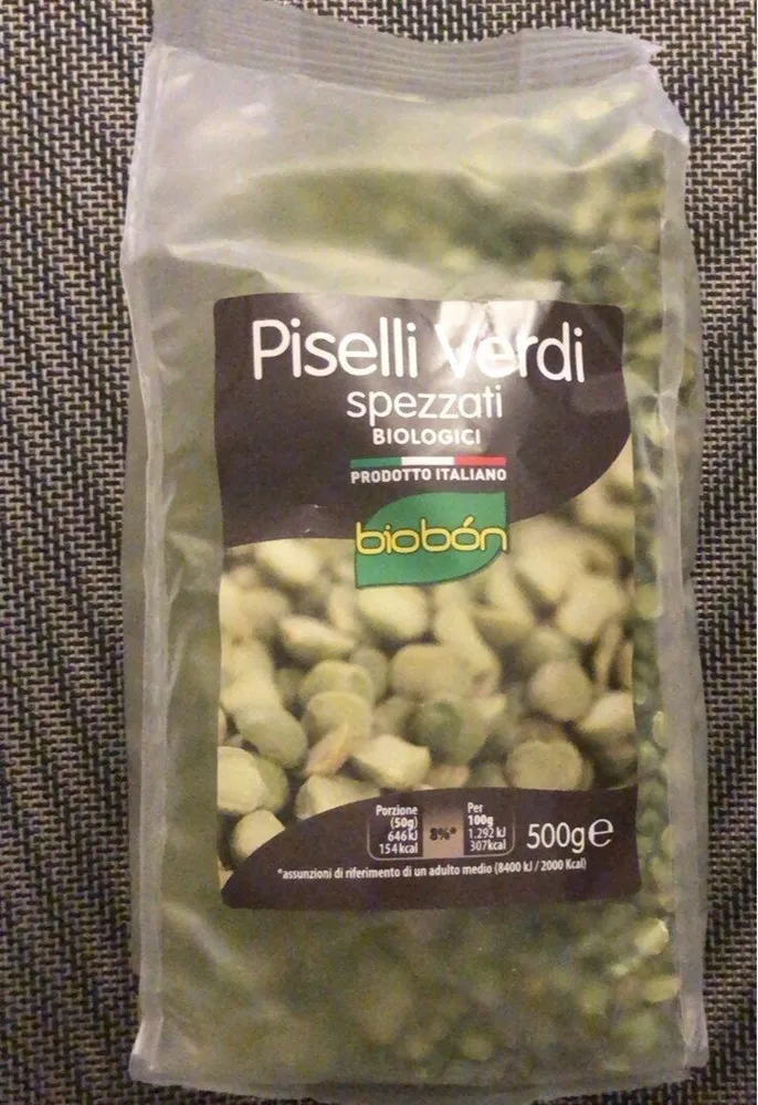 Piselli verdi spezzato