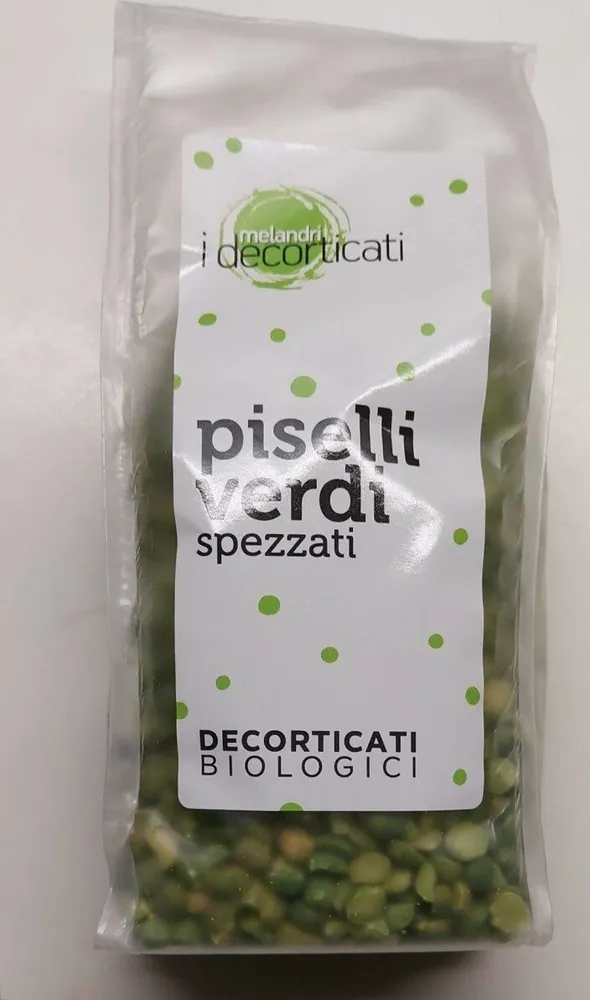 Piselli verdi spezzati decorticati