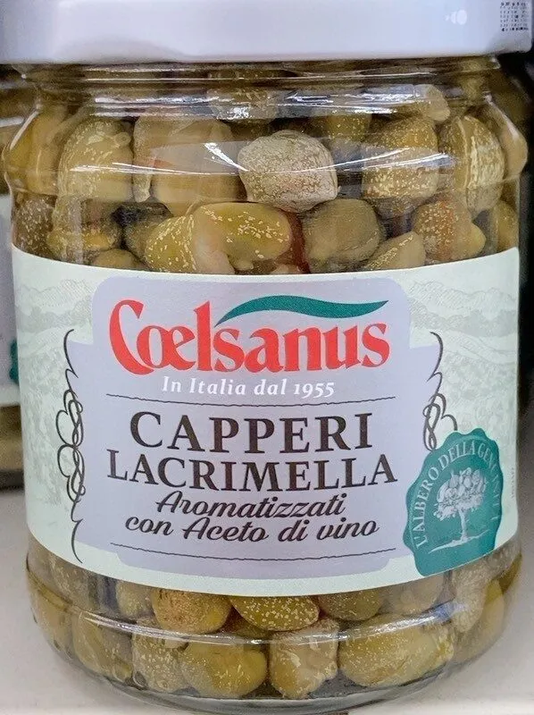 Capperi lacrimella aromatizzsto con aceto di vino