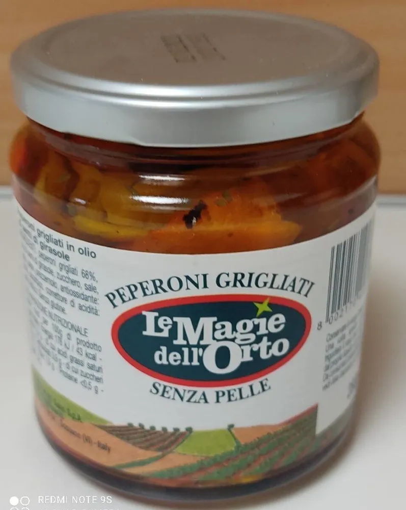 Peperoni grigliati senza pelle