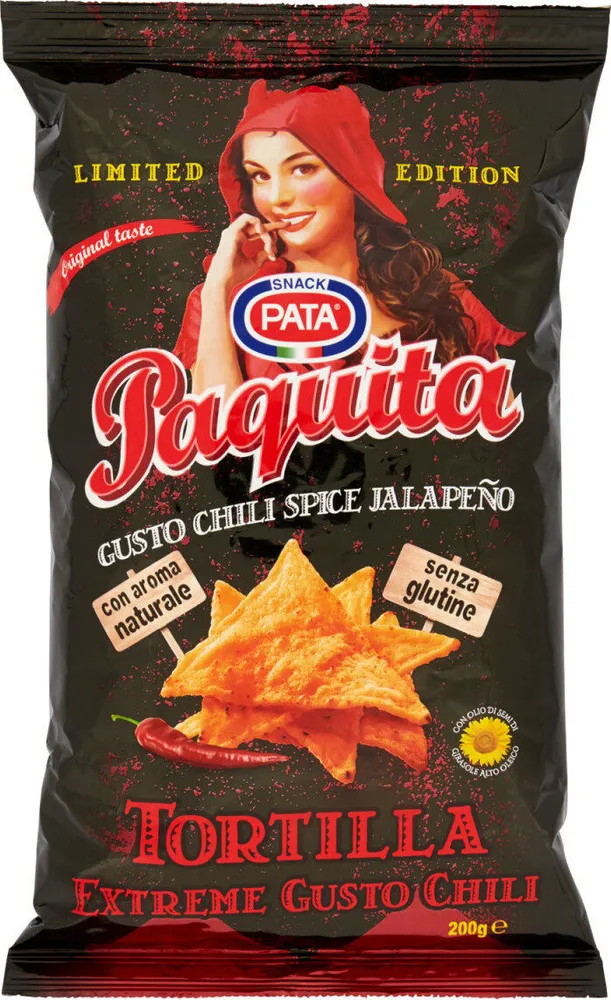 Paquita tortilla extreme gusto chili