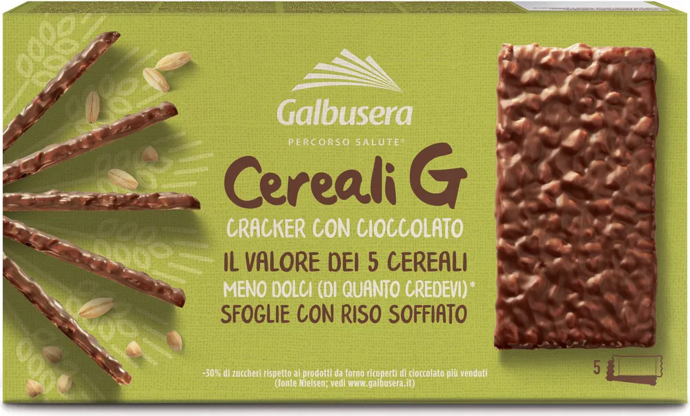 Cereali G cracker con cioccolato