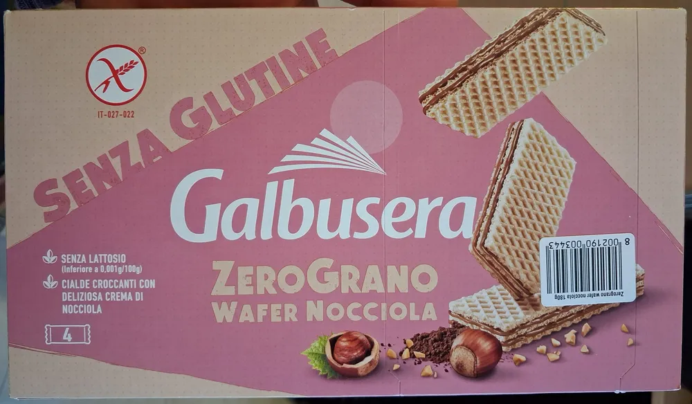 ZeroGrano senza glutine con crema di nocciola