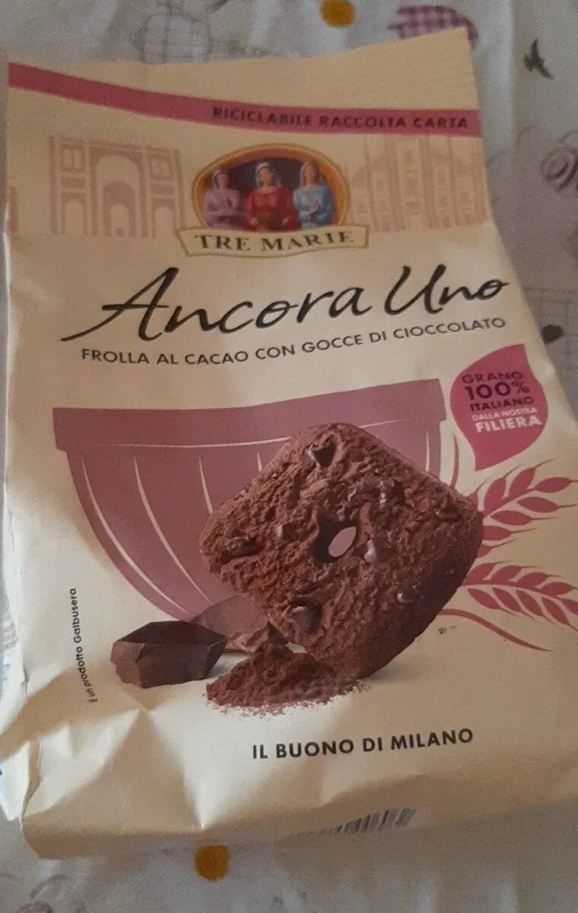Ancora uno frolla al cacao con gocce di cioccolato
