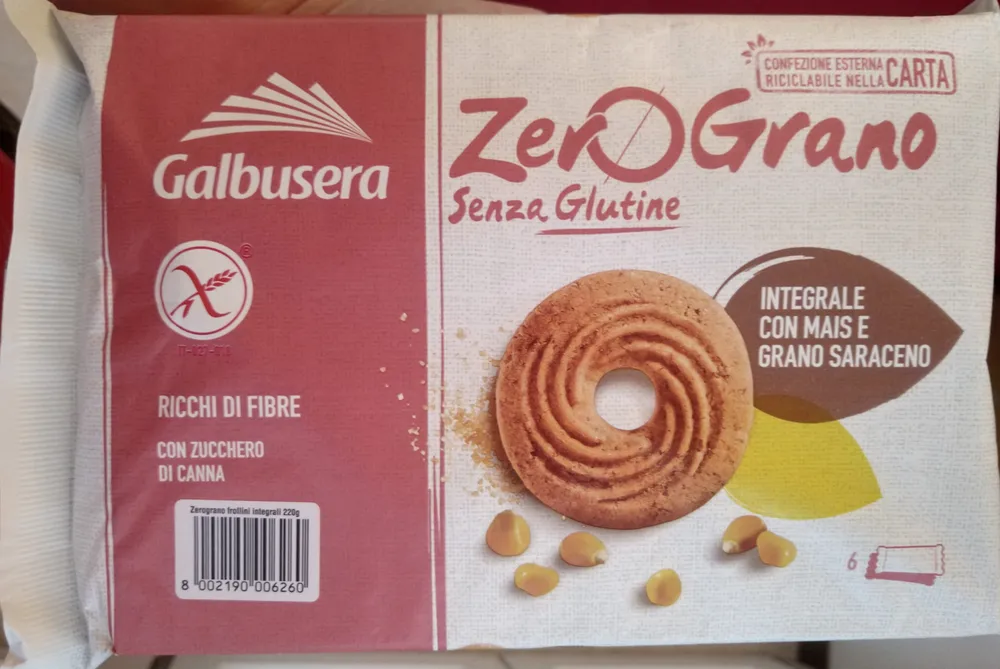 Zerograno senza glutine integrale con mais e grano saraceno