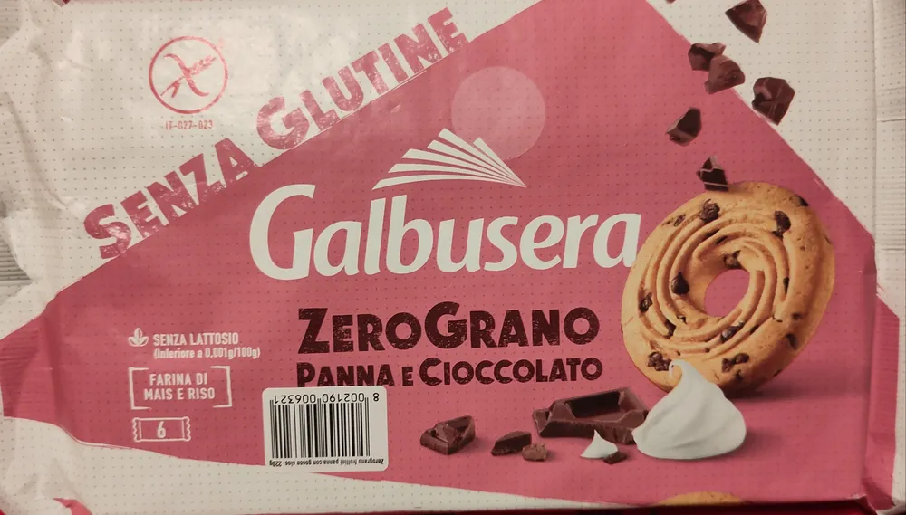 Zerograno panna e cioccolato