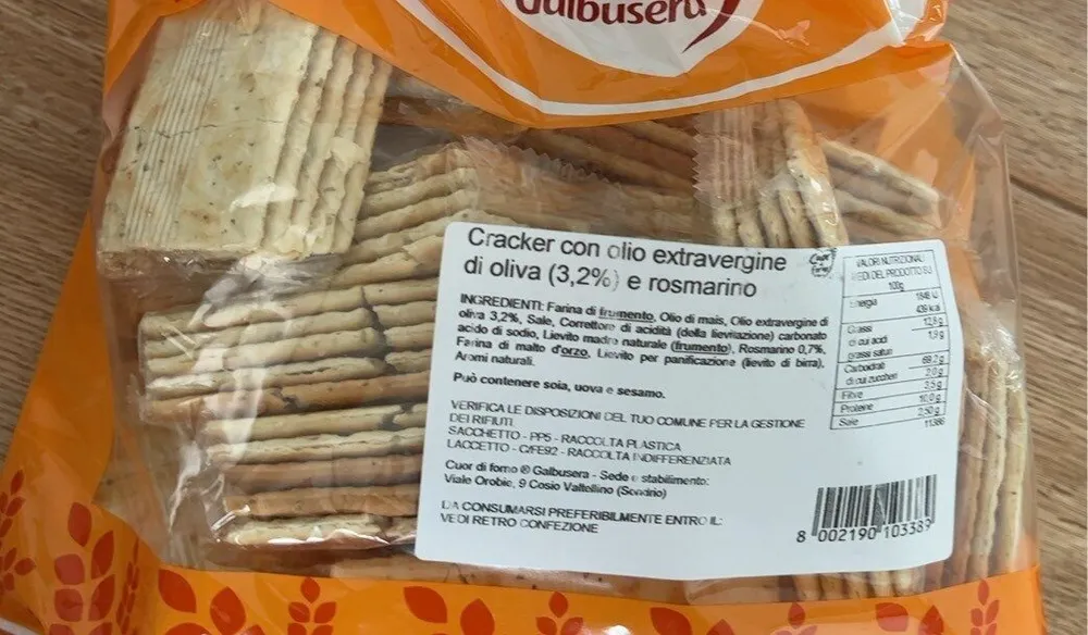 Cracker rosmarino