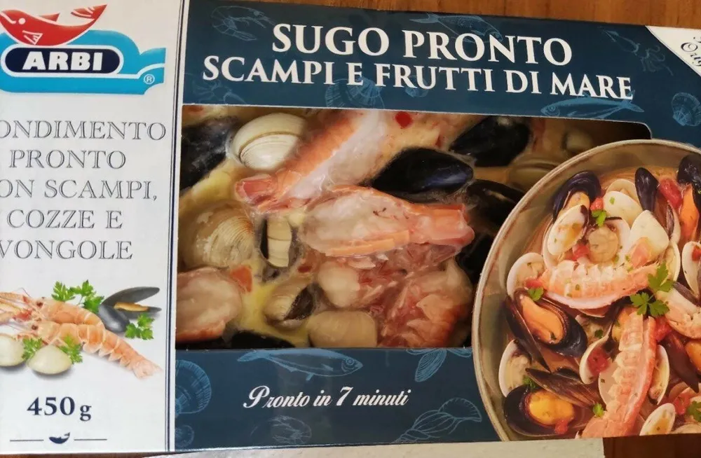 Sugo pronto scampi e frutti di mare