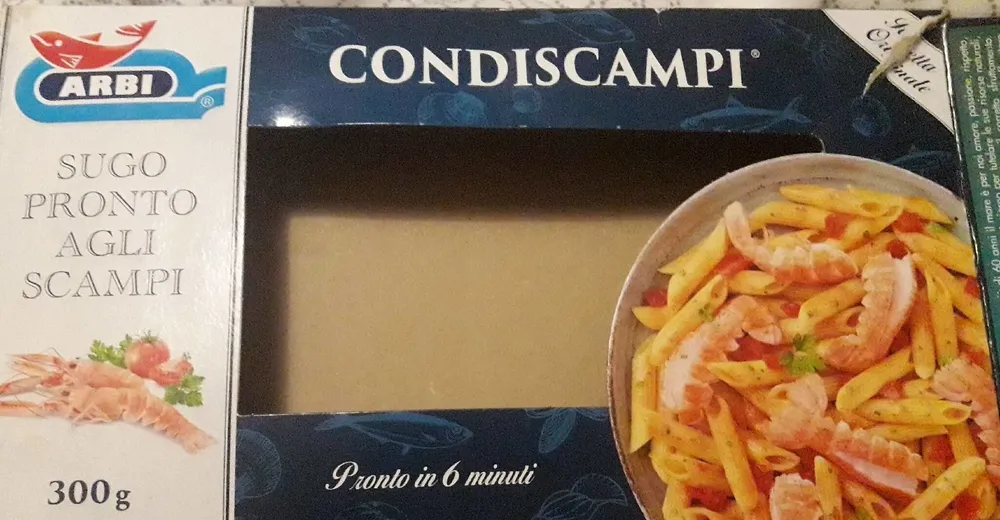 Sugo pronto agli scampi