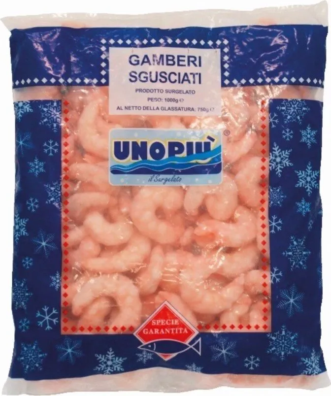 Gamberi sgusciati surgelati cal