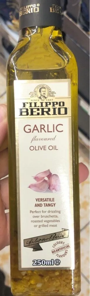Garlic flavoured olive oil