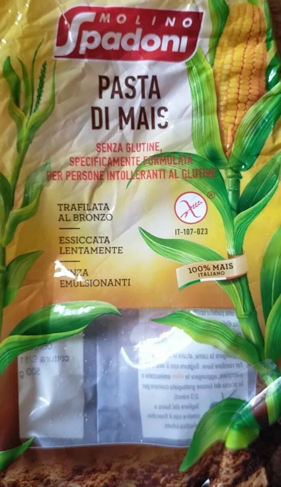 Pasta di mais Senza glutine