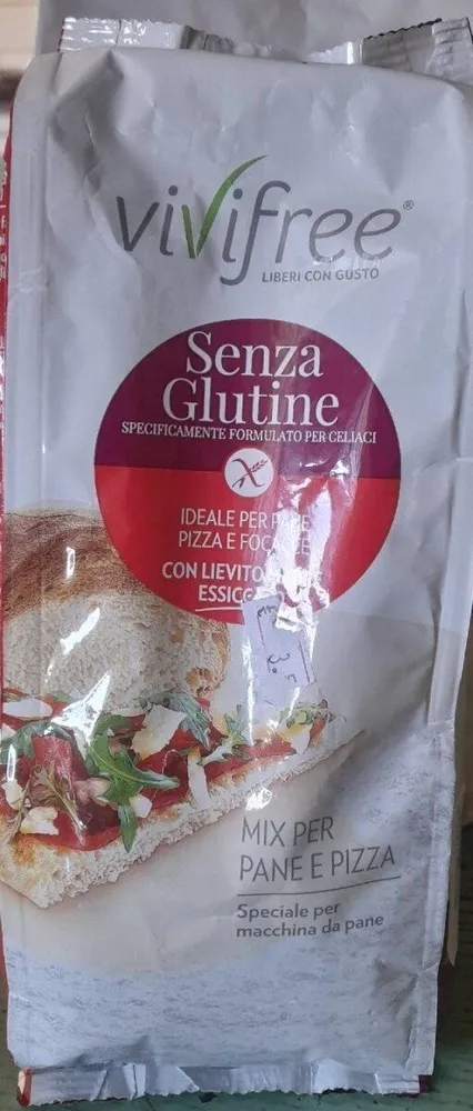 Farina sen,a glutine per pane, pizza e focacce