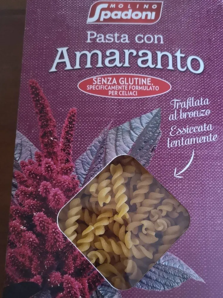 Pasta con amaranto