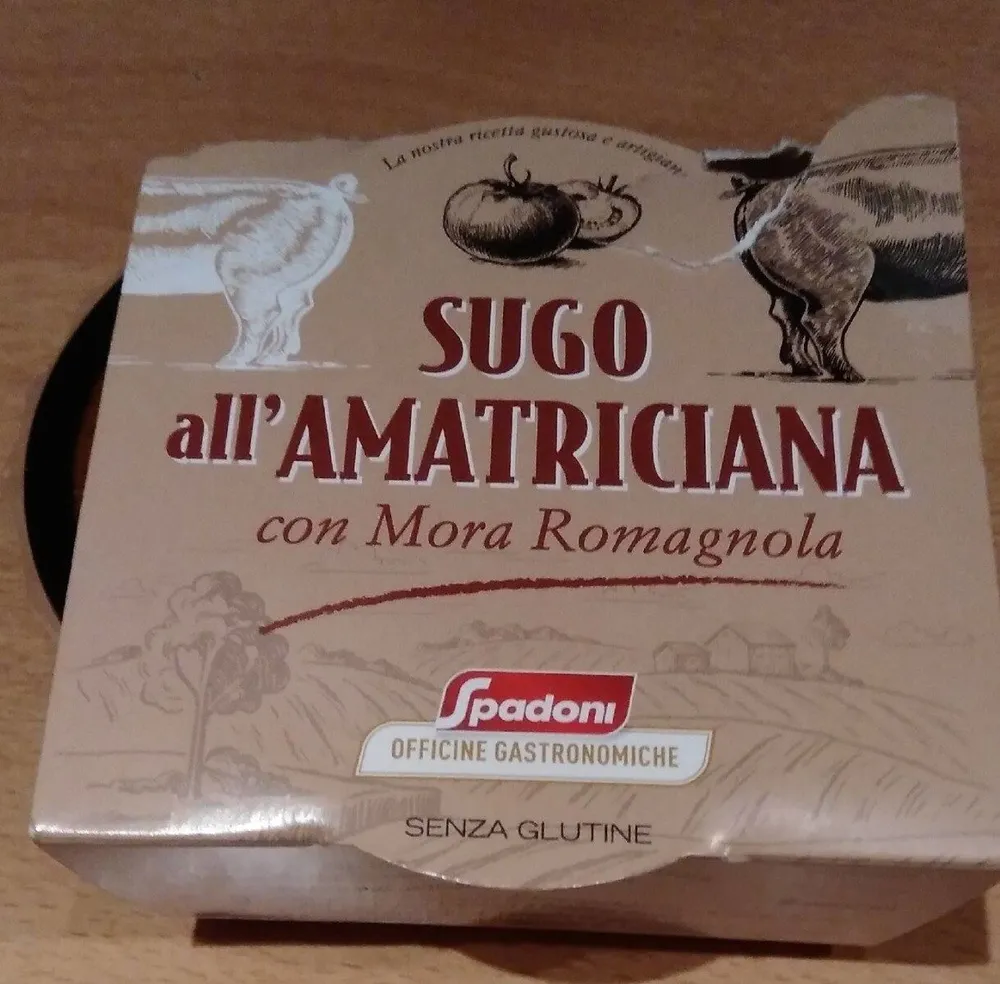 Sugo all'amatriciana di Mora Romagnola