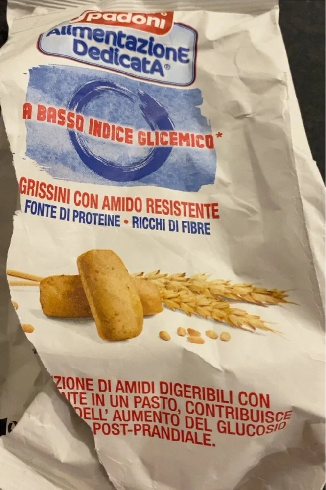 Grissini con amido resistendte