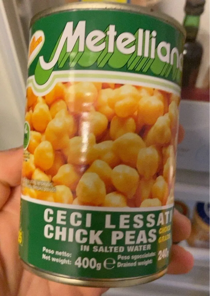 Metalliana Canned Vegetables Chick Peas 400G