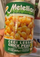 Metalliana Canned Vegetables Chick Peas 400G