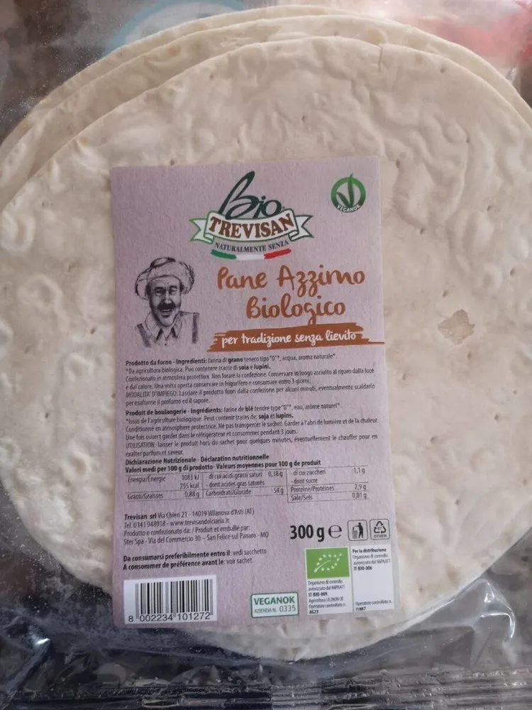 Pane azzimo biologico