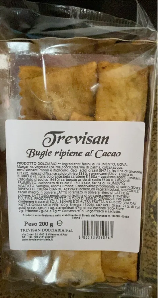 bugie ripiene al caco