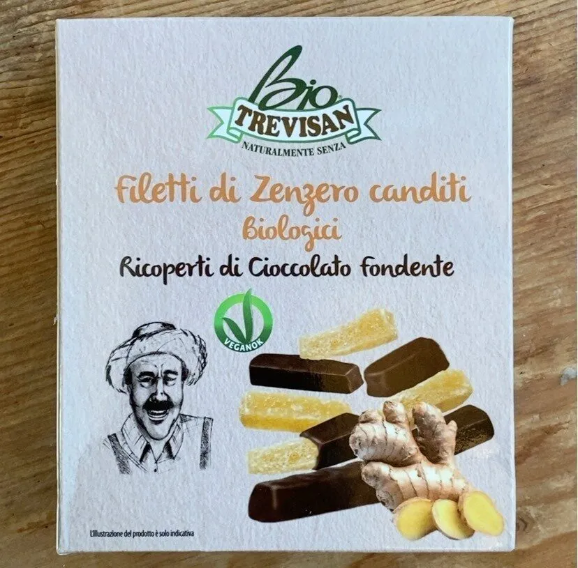 Filetti di zenzero canditi biologici