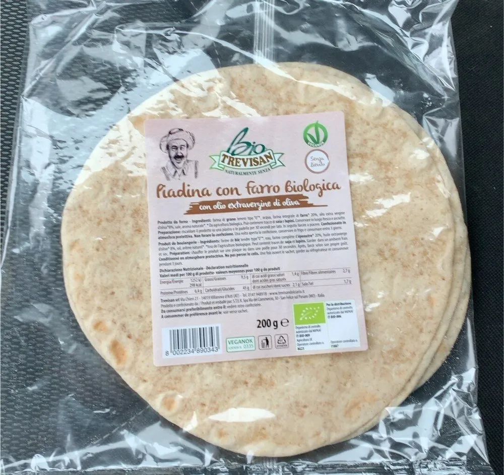 Piadina con farro biologica