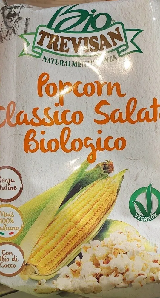 Popcorn classico salato biologoco
