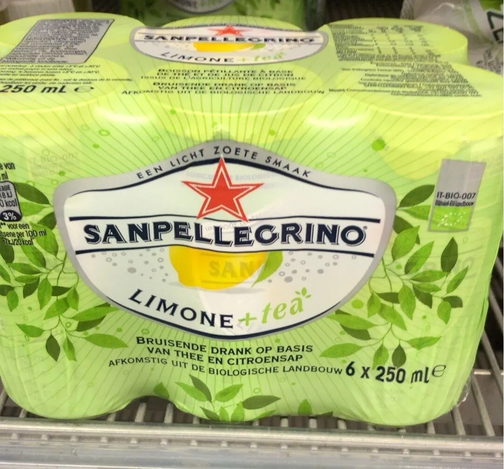 Sanpellegrino lemon and tea