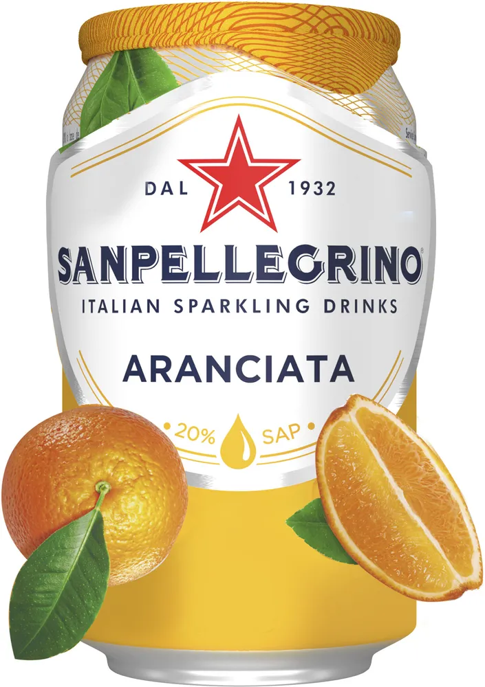 SAN PELLEGRINO Boisson pétillante au jus d'orange 33cl