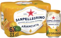 SANPELLEGRINO boisson gazeuse aromatisée orange 6x33cl