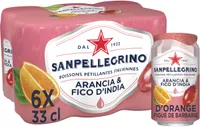 SAN PELLEGRINO Bois pétil jus d'orange et de figue de Barbarie 6x33cl