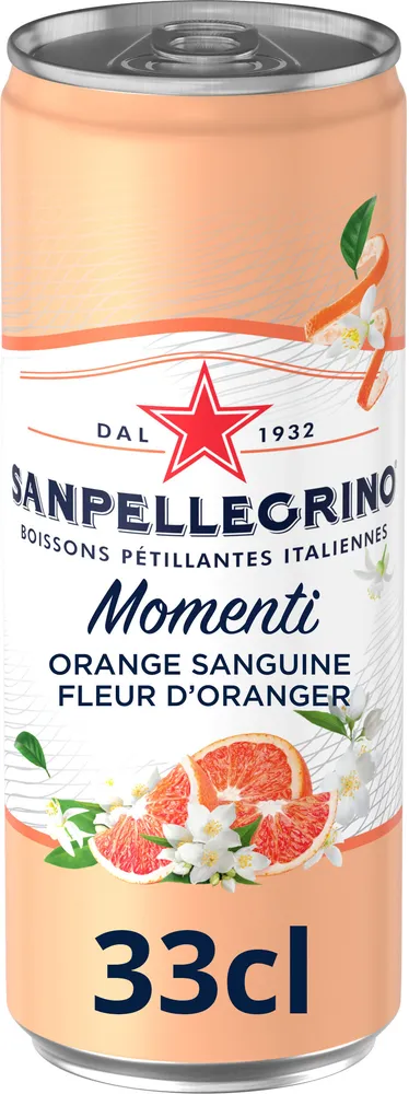 SANPELLEGRINO Momenti bois gazeuse aro orang sangu fleur d'oranger33cl