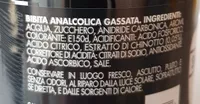 Bibita analcolica gassata