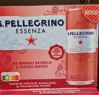 Sans pellegrino orange sanguine framboise noire