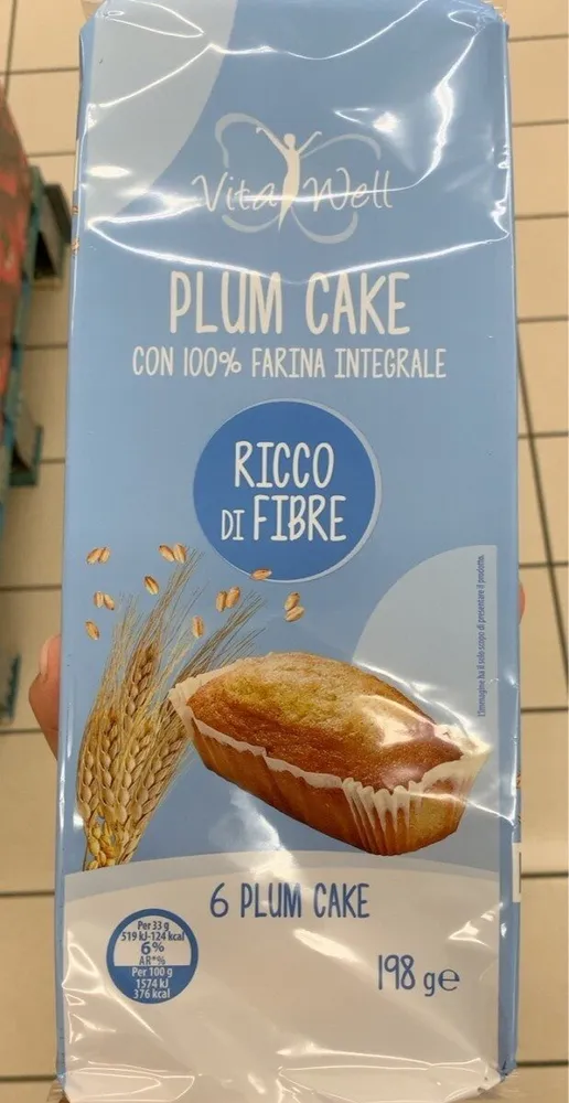 Plum cake con 100% farina integrale