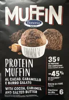Protein Muffin al cacao, caramello e burro salato
