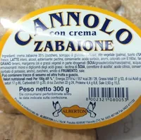 Cannolo con crema zabaione
