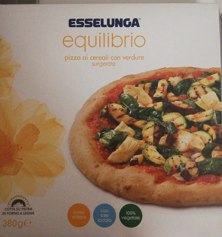 Pizza ai cereali con verdure